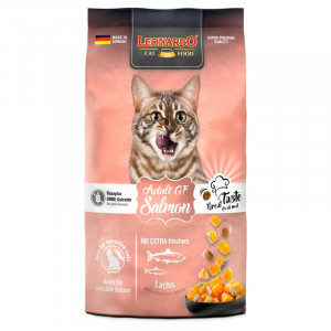 LEONARDO GF SALMON bezgraudu sausā barība kaķiem Lasis 7.5kg
